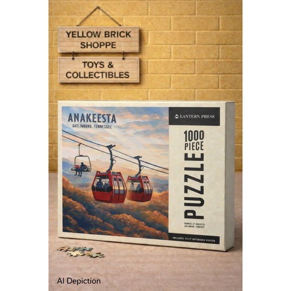 Other - Anakeesta Gatlinburg TN 1000 Piece Puzzle Lantern Press Gondola Scenic Travel